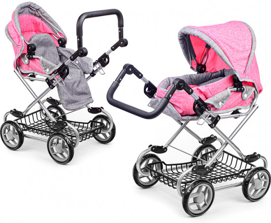 Коляска для кукол с сумкой-переноской