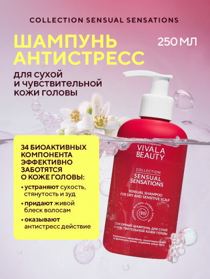Шампунь для сухой и чувствительной кожи головы
