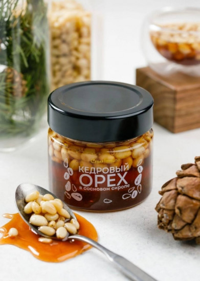 Сосновый сироп с ядром кедрового ореха