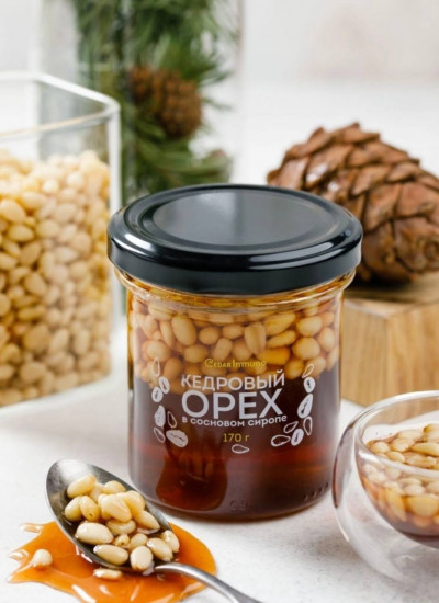 Сосновый сироп с ядром кедрового ореха