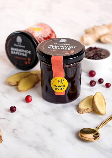 Варенье имбирное с брусникой