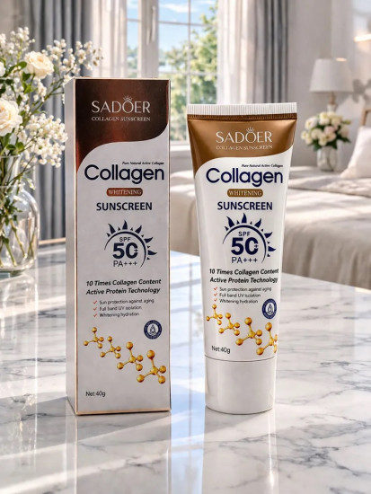 Солнцезащитный крем «Collagen Whitening Sunscreen» SPF 50+ PA+++