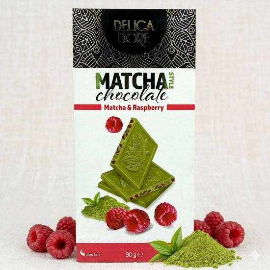 Шоколадная плитка «Matcha Chocolate Raspberry»