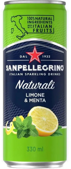 Газированный напиток «Limone&Menta. Лимон и мята»