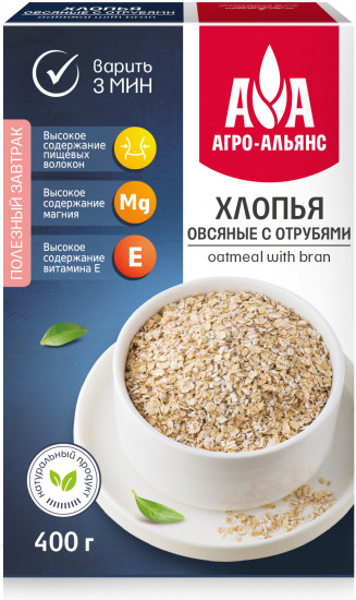 Хлопья овсяные с отрубями
