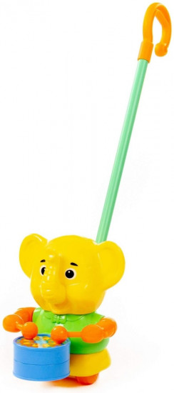 Каталка с ручкой «Слонёнок»