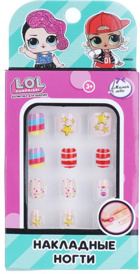 Накладные ногти «ЛОЛ»