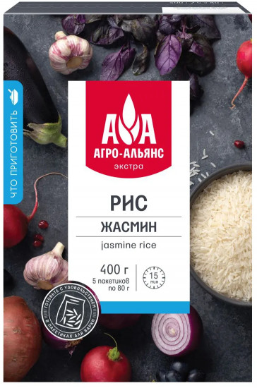 Рис в пакетах для варки «Жасмин»