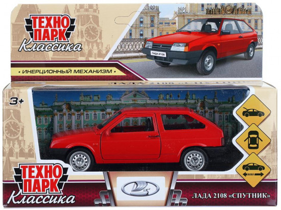 Инерционная металлическая модель «Lada-2108 «Спутник»