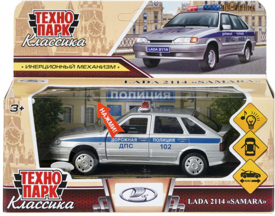 Металлическая модель «Lada 2114 «Samara». Полиция»