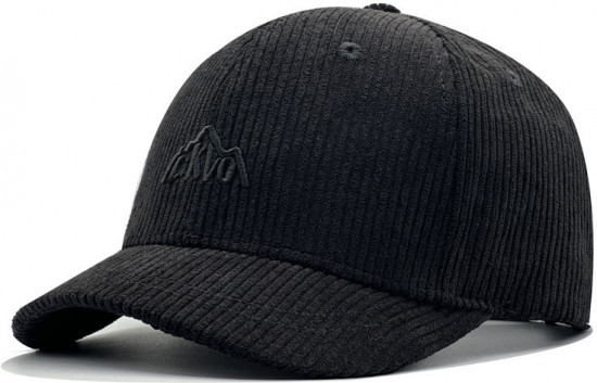 Бейсболка вельветовая, короткий козырёк