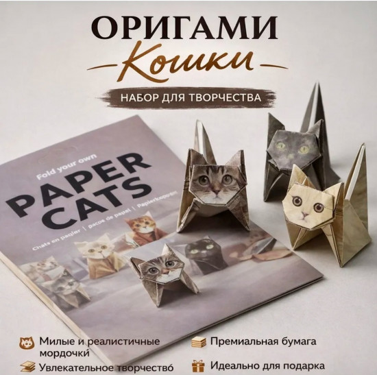 Набор для создания оригами «Кошки»