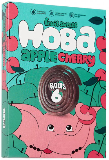 Пастила фруктово-ягодная «Яблоко и вишня»