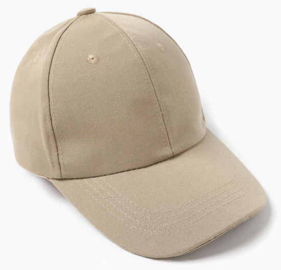 Кепка однотонная на липучке