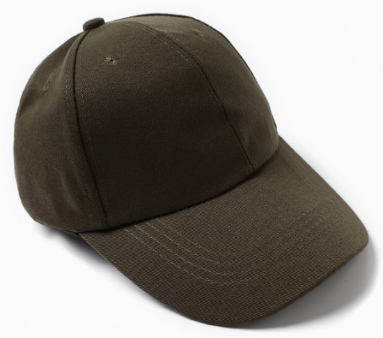 Кепка однотонная на липучке