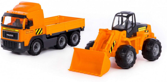 Автомобиль бортовой и трактор-погрузчик