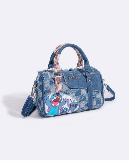 Женская сумка из джинсовой ткани с принтом