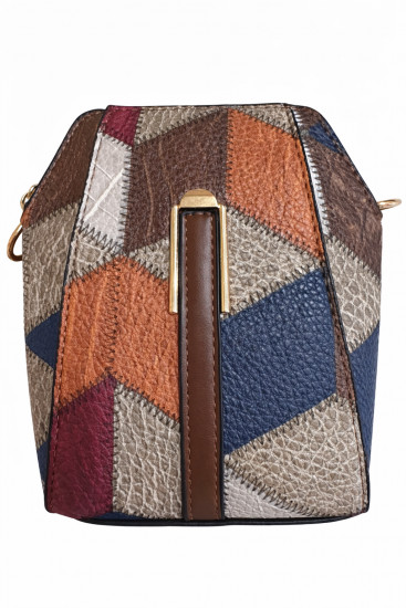 Женская сумка patchwork с геометрическим узором