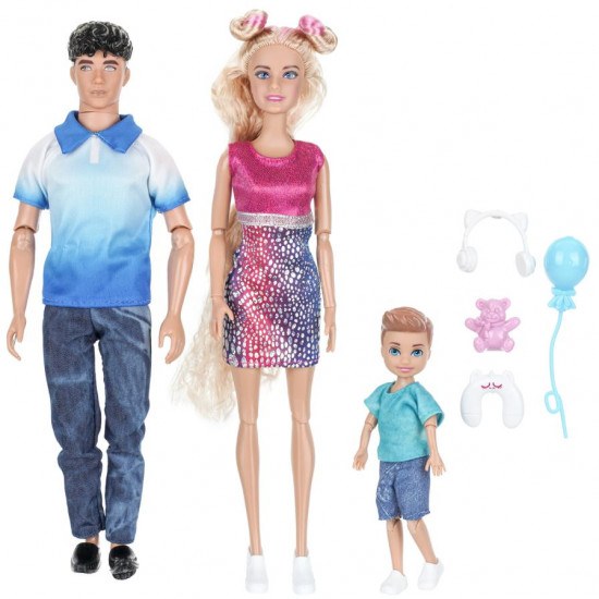 Набор кукол «София с Алексом и сыном»