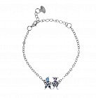 Браслет «ДМ» (покрытие - черненое серебро)