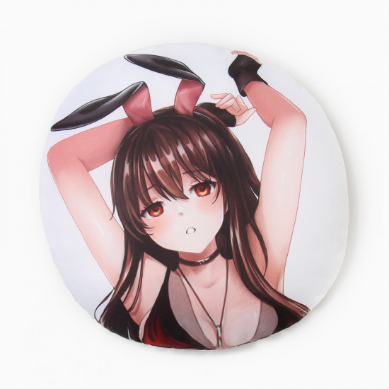 Подушка декоративная круглая «Зайка аниме»