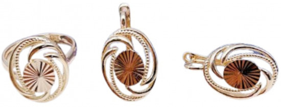 Комплект украшений из бижутерного сплава без вставок