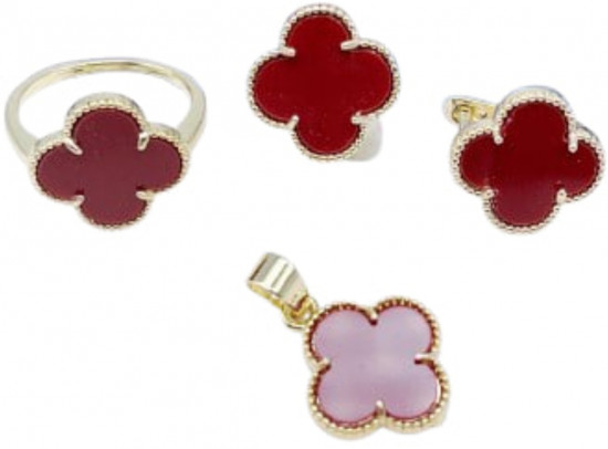 Комплект украшений из бижутерного сплава без вставок