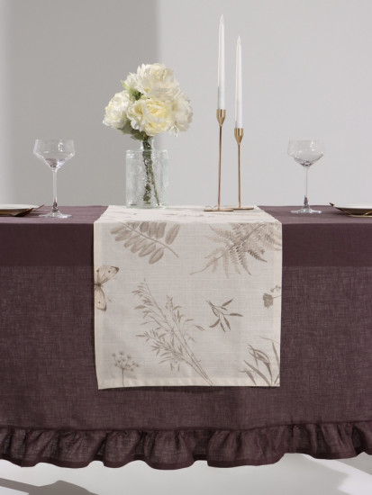 Дорожка на стол «Flower herbarium» 