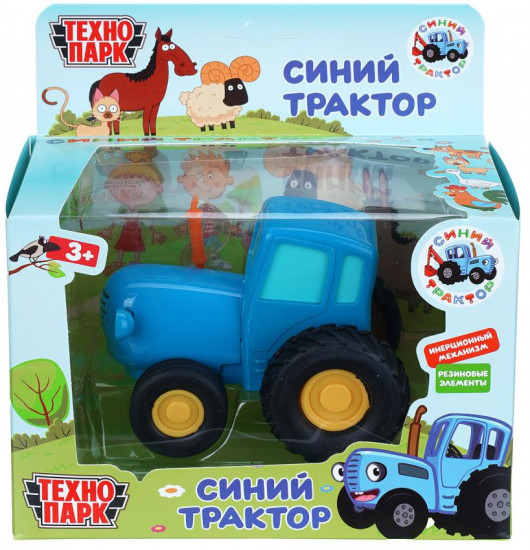 Металлическая инерционная модель «Синий Трактор»