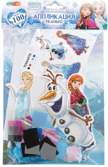 Аппликация тканью «Снежные принцессы»