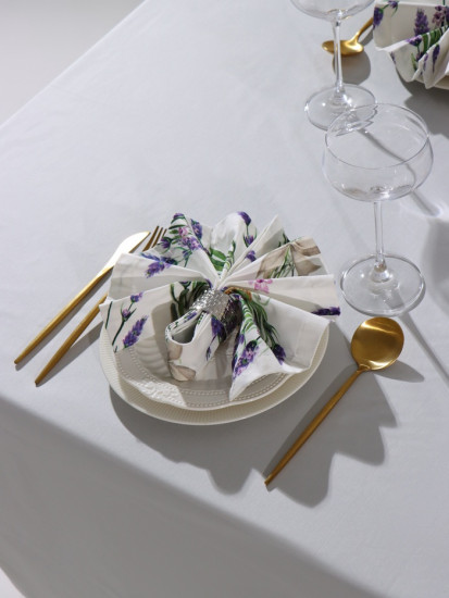 Набор салфеток с декоративными кольцами «Lavender» 