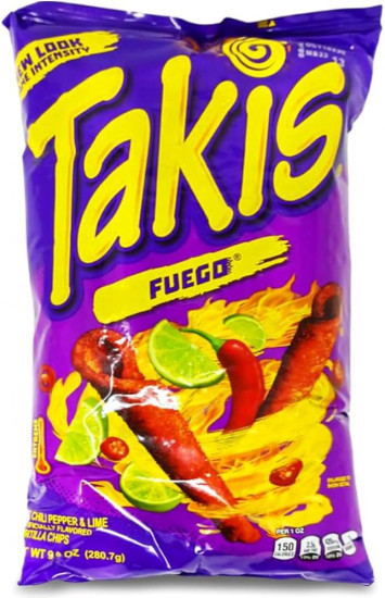 Кукурузные чипсы со вкусом чили-лайм «Fuego»