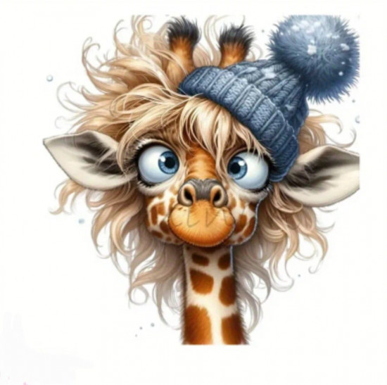 Термонаклейка на одежду «Милый жирафик»