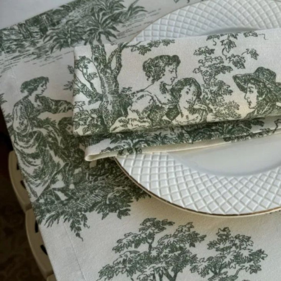 Сервировочная салфетка в стиле Toile de Jouy
