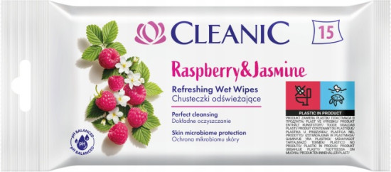 Салфетки влажные освежающие «Малина и жасмин. Raspberry & Jasmine»