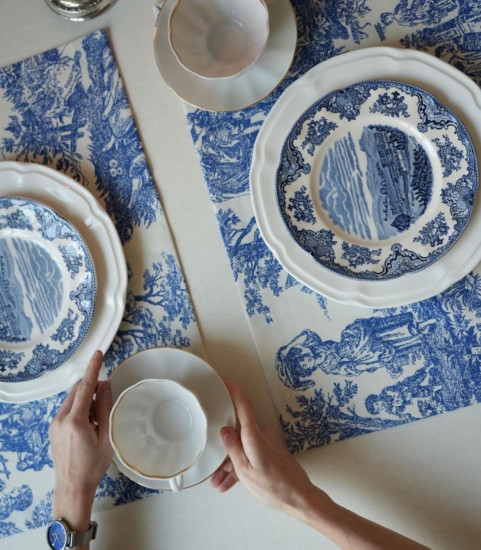 Сервировочная салфетка в стиле Toile de Jouy