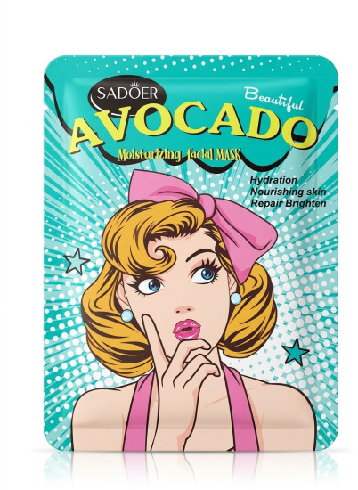 Маска для лица тканевая Avocado