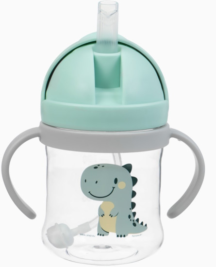 Поильник-непроливайка с трубочкой и грузиком