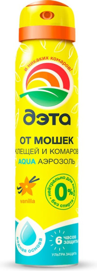 Аэрозоль от мошек, клещей и комаров
