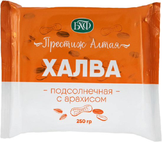 Халва подсолнечная с арахисом «Престиж Алтая»