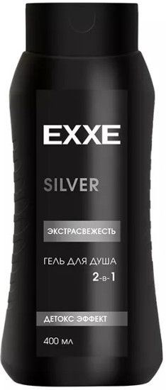 Мужской гель для душа 2в1 Экстрасвежесть Silver
