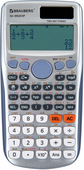 Калькулятор инженерный SC-991ESP (165х84 мм), 417 функций, 10+2 разрядов, двойное питание, 271725