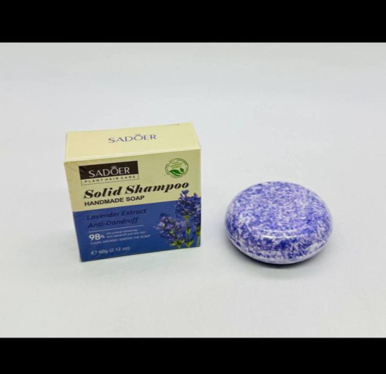 Твёрдый шампунь handmade solid shampoo with lavender extract