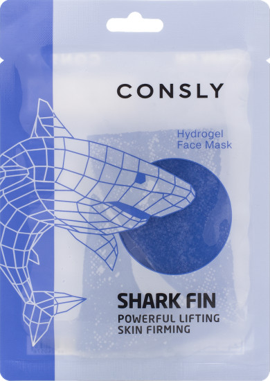 Маска для лица гидрогелевая с экстрактом акульего плавника «Hydrogel Shark Fin Face Mask»