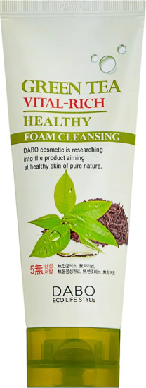 Пенка для умывания лица c экстрактом зеленого чая «Green Tea Vital-Rich Healthy Foam Cleanser»