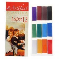 Полимерная глина «Lapsi» 12 цветов,  240 гр.