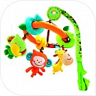 Мобиль музыкальный, разборный с мягкими игрушками «Пойдем со мной»