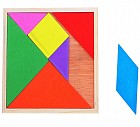 Головоломка квадратная, 7 деталей