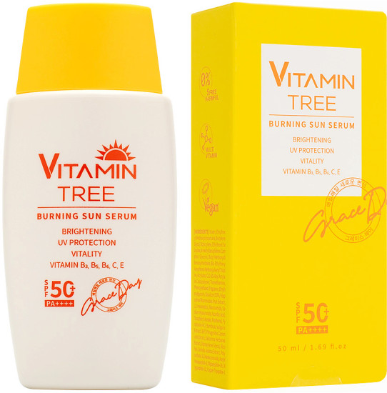 Сыворотка дял лица солнцезащитная «Vitamin Tree Burning Sun Serum SPF 50+ PA++++»