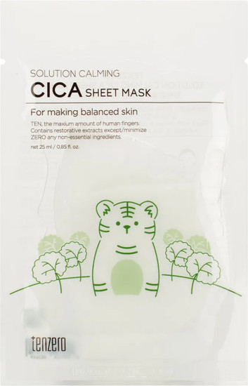 Маска тканевая для лица с экстрактом центеллы азиатской «Solution Calming Cica Sheet Mask»